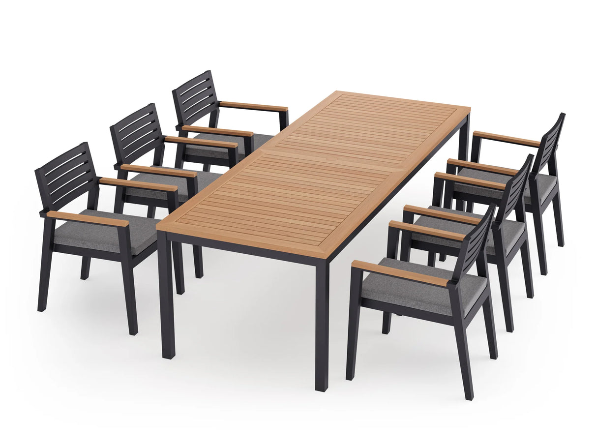 Rhodes 6 Seater Dining Set with 96 In. Table