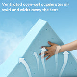 3 Inch Gel-Infused Cooling Bed Topper for All-Night Comfy-75 x 54 inch