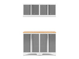 Bold Series 5 Piece Cabinet Set with Wall, Base Cabinet, and Worktop