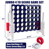 Jumbo 4 in a Row 4-to-Score Giant Game Set-White