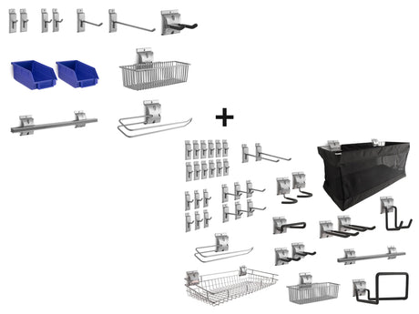 Backsplash Hook Kits - Small (12 Piece) + Large (40 Piece)