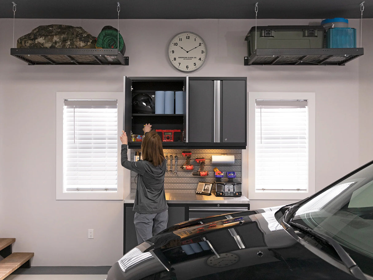 Pro Series 5 Piece Cabinet Set with Sink, Wall Cabinet, Tool Drawer, and Worktop
