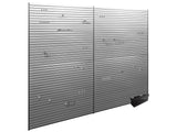 160 SQ. FT. PVC Slatwall with 40-Piece Accessory Kit