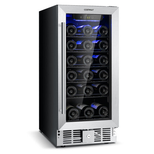 15 Inch 30-Bottle Wine Cooler with Temperature Memory