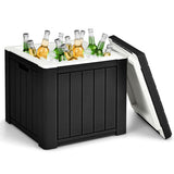 10 4-in-1 Gallon Storage Cooler for Picnic and Outdoor Activities-Black