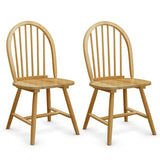 Set of 2 Vintage Windsor Wood Chair with Spindle Back for Dining Room