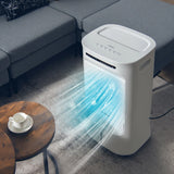 4-in-1 Portable Evaporative Air Cooler with Timer and 3 Modes-White