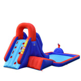 5-in-1 Inflatable Water Slide with Climbing Wall