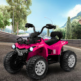 12V Kids Ride On ATV 4 Wheeler with MP3 and Headlights-Pink