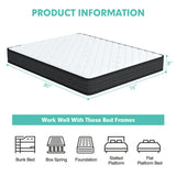 8 Inch Breathable Memory Foam Bed Mattress Medium Firm for Pressure Relieve-King Size