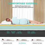 8 Inch Breathable Memory Foam Bed Mattress Medium Firm for Pressure Relieve-King Size