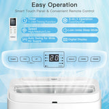 9000BTU 3-in-1 Portable Air Conditioner with Remote-White