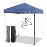 6.6 x 6.6 Feet Outdoor Pop-up Canopy Tent with UPF 50+ Sun Protection-Blue