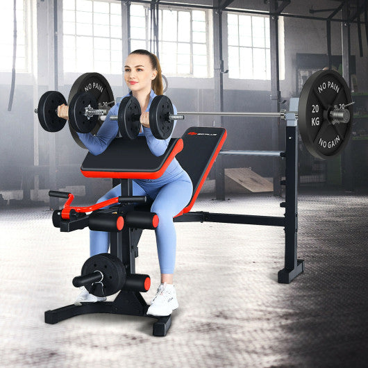 Adjustable Olympic Weight Bench for Full-body Workout and Strength Training