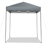 6.6 x 6.6 Feet Outdoor Pop-up Canopy Tent with UPF 50+ Sun Protection-Gray