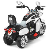 6V 3 Wheel Kids Motorcycle-White