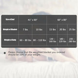 10lbs 3 Pieces Heavy Weighted Duvet Blanket-Pink