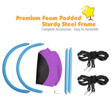 60 Inch Saucer Surf Outdoor Adjustable Swing Set-Purple