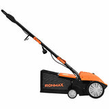 13 Inch 12 Amp Electric Scarifier with Collection Bag and Removable Blades-Orange