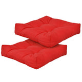 21 Inch x 21 Inch Patio Chair Seat Cushion Pads for Indoor and Outdoor-Red