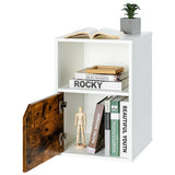 Set of 2 Nightstands Side End Table for Living Room-White