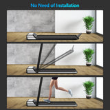 Ultra-thin Electric Folding Motorized Treadmill with LCD Monitor Low Noise