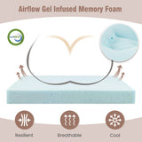 10 Pack Seat Cushions Gel Memory Foam for Back-Brown