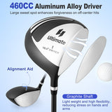 Men’s Profile Complete Golf Club Package Set Includes 10 Pieces-Black