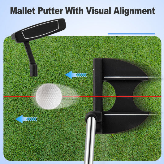 Men’s Profile Complete Golf Club Package Set Includes 10 Pieces-Black