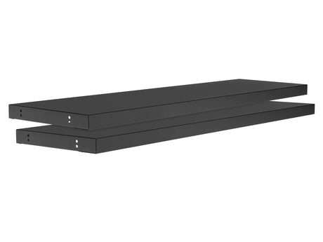 Bold Series 48" Display Wall Shelf Set (Pack of 2) - Black
