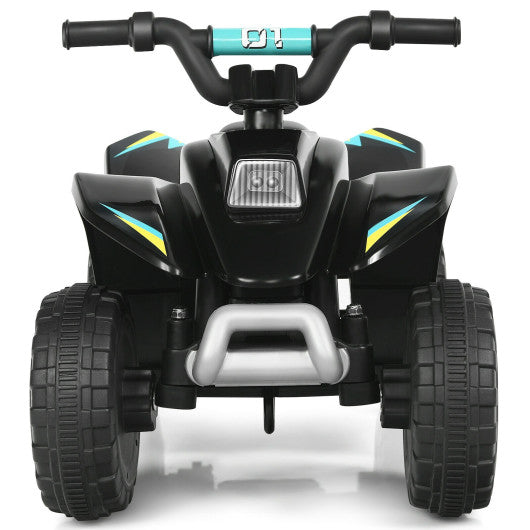 6V Kids Electric ATV 4 Wheels Ride-On Toy -Black