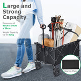 Outdoor Utility Garden Trolley Buggy -Black