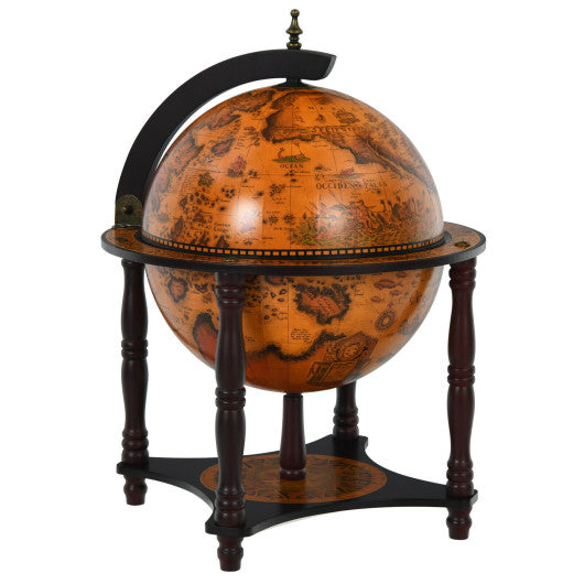 23 Inch Globe Wine Bar Stand for Dining Room and Living Room-Coffee