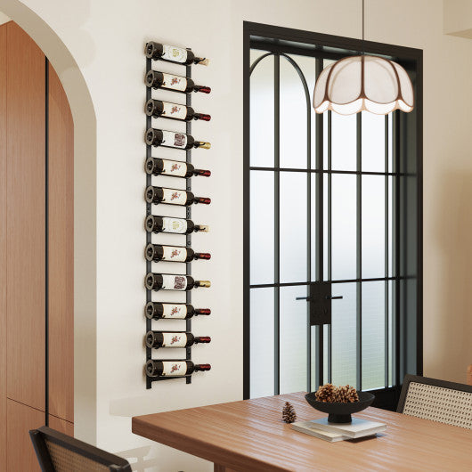 6/9/12-Bottle Rustproof Wall-Mounted Wine Rack-XL