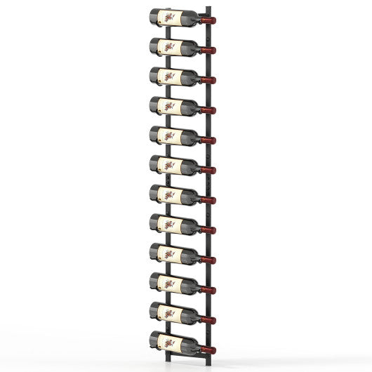 6/9/12-Bottle Rustproof Wall-Mounted Wine Rack-XL