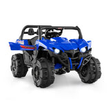 12V Battery Powered Electric Vehicle with Remote Control and 3 Speeds-Blue