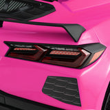 12V Electric Kids Ride On Car Licensed Chevrolet Corvette C8 with Remote Control Ages 3+ Years Old-Pink