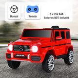 12V Mercedes-Benz G63 Licensed Kids Ride On Car with Remote Control-Red