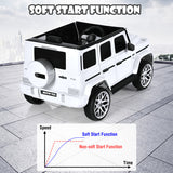 12V Mercedes-Benz G63 Licensed Kids Ride On Car with Remote Control-White