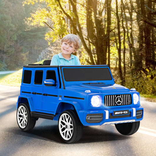 12V Mercedes-Benz G63 Licensed Kids Ride On Car with Remote Control-Navy