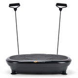 Mini Vibration Body Fitness Platform with Loop Bands-Black