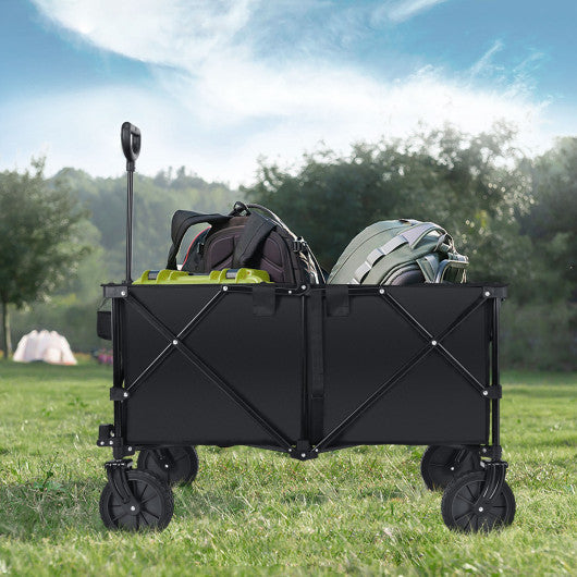 Outdoor Utility Garden Trolley Buggy -Black