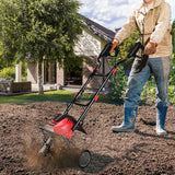 14-Inch 10 Amp Corded Electric Tiller and Cultivator 9-Inch Tilling Depth