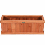 Wooden Decorative Planter Box for Garden Yard and Window