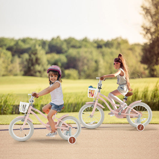 12 Inch Kids Bike with Training Wheels for Boys Girls Ages 3-8 Years-12 inches