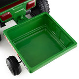 12V 2-in-1 Kids Ride On Tractor with Trailer and 3-Gear Shift-Grayish Green