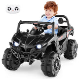 12V Battery Powered Electric Vehicle with Remote Control and 3 Speeds-Black