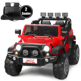 12V 2-Seater Ride on Car Truck with Remote Control and Storage Room-Red