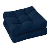 21 Inch x 21 Inch Patio Chair Seat Cushion Pads for Indoor and Outdoor-Navy