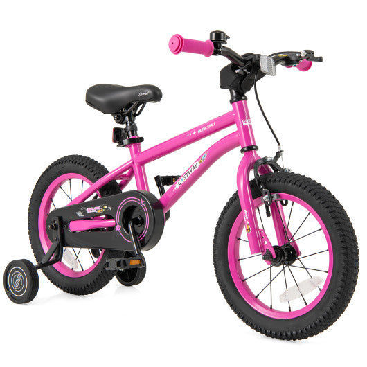 14 Inch Kids Bike for 3-5 Years Old Adjustable with Removable Training Wheels